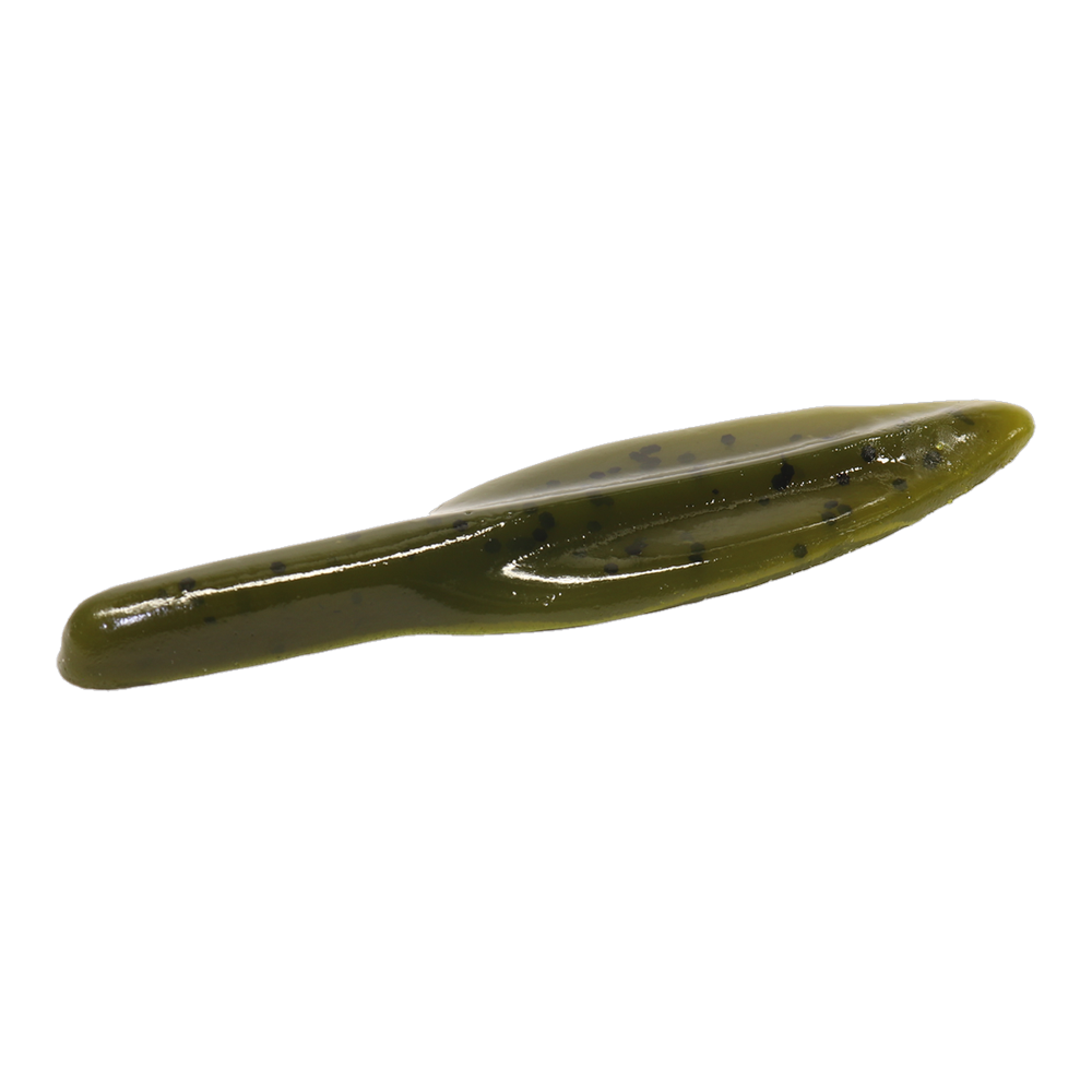 Bunker Baits Willow Leech - Green Pumpkin
